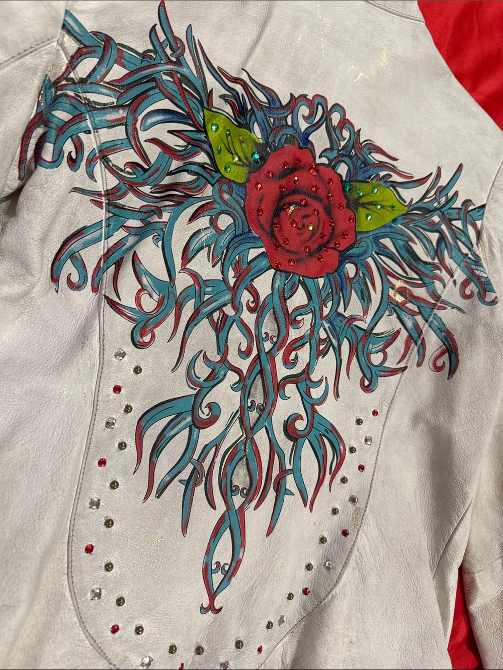 WOW POSHMARK - Authentic Wilson’s Leather White Specialty Leather Bomber Jacket - Picture 2 of 15